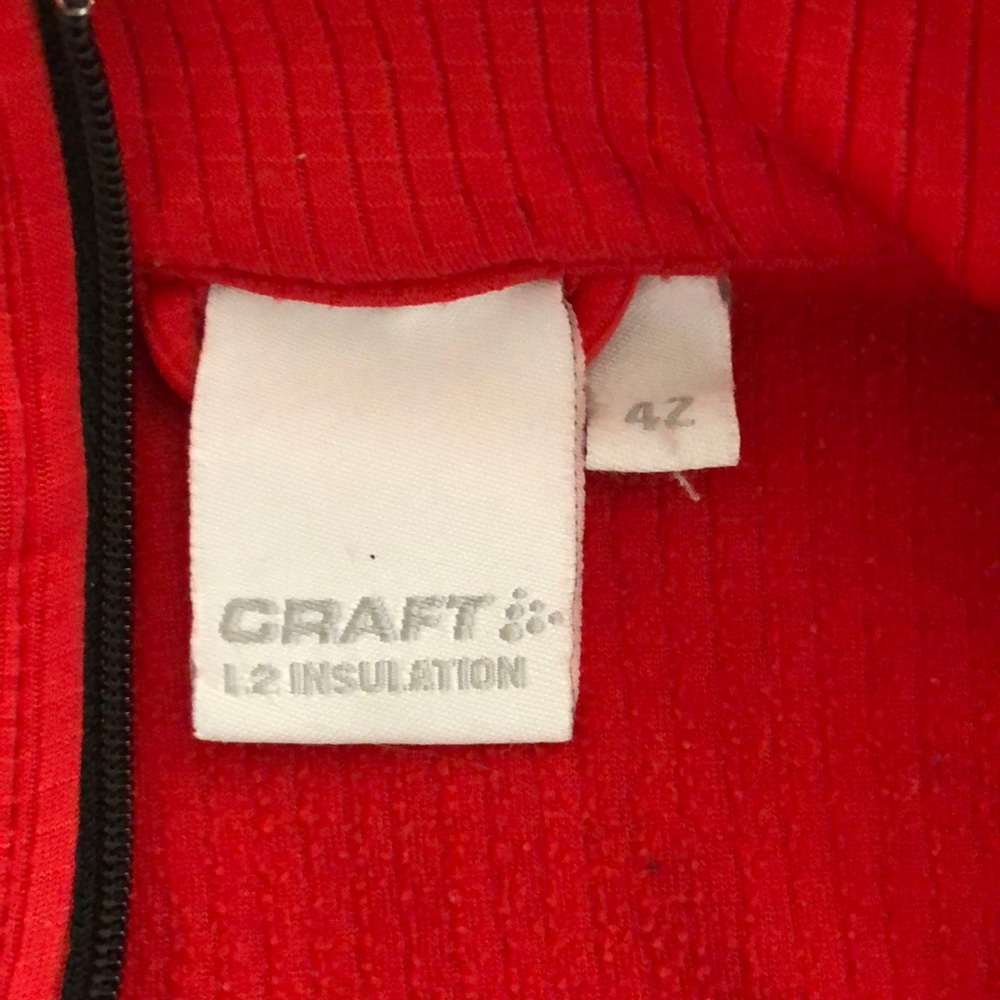 Red Craft Insulated Shirt Size 42 - Picture 2 of 7